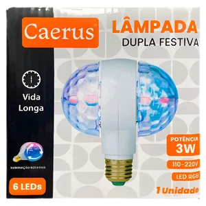 Lâmpada Dupla Festiva Akash Imports CRS-2215 – Iluminação Decorativa e Brilhante