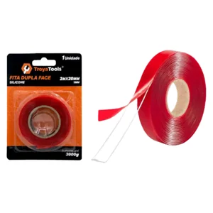  Fita Dupla Face  2Mx20mm Akash Imports TRY-0106 – Alta Resistência e Durabilidade