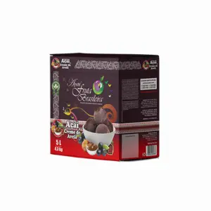 Caixa 5 litros – 4,3 kg Açaí com Creme de Avelã Fruta Brasileira