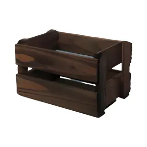 Caixote de Feira Marrom P Ref. 100048 - Elis Artesanatos