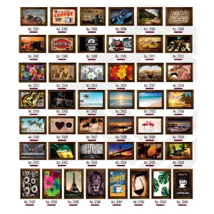 Quadros Vintage Betume Medidas 30x40cm Ref. 374
