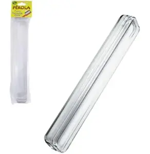 Porta Escova Estojo Dental Individual De Acrilico Retangular Perola 20X3,5Cm - Paviplast