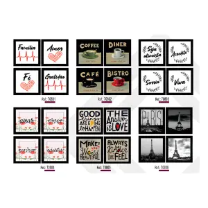 Kit Composê Laqueada 2cm Medidas 20x20cm Ref. 708