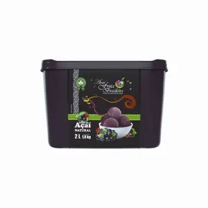 Pote 2 litros – 1,8 kg Açaí Natural C/4 un Fruta Brasileira
