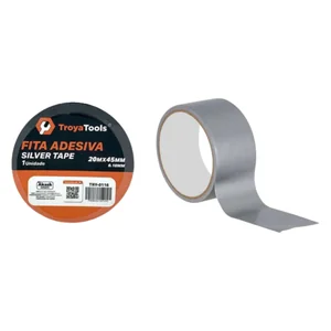 Fita Adesiva  Silver Tape  20Mx45mm Akash Imports TRY-0116  – Alta Resistência e Durabilidade