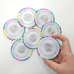 Alfinete Costura Colorido Disco Ref. 699 Prolar