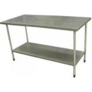 Mesa Aço Inox c/ Prateleira Lisa MESA FRITOMAQ
