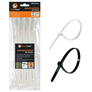 Abraçadeira de Nylon Akash Imports TRY-0067 – Fixa Cabos e Fios com Resistência e Durabilidade