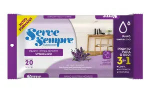PANO LUSTRA MÓVEIS UMEDECIDO 20unidades