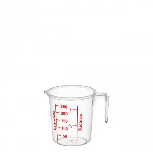 Jarra Medida 250ml Ref. 2347 Ercaplast Graduada Precisa E Resistente