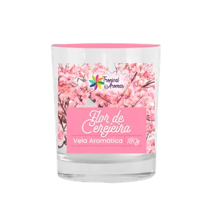Vela Aromática Perfumada 180Gr Flor De Cerejeira