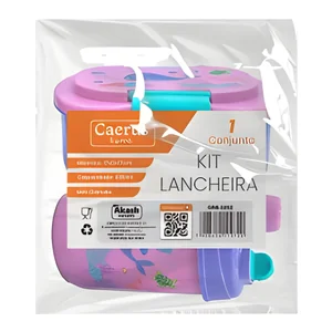 Kit Lancheira Akash Imports CRS-2252 Ideal Para Escola, Trabalho ou Passeios