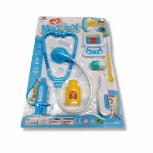 Kit Médico Pink PRECIZA Ref 1162 Brinquedo Infantil Educativo Com Acessórios De Doutora