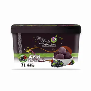 Balde 7 litros – 6,4 kg Açaí Natural Fruta Brasileira