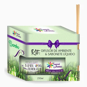 Kit Refil Difusor E Sabonete Líquido Bambu 250ml
