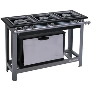 Fogão 3 Bocas Baixa Pressão M11S2000 Com 1 Forn METALMAQ