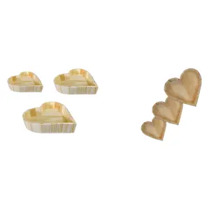 Coração Sem Alça de Madeira Ref. M43, M44, M45 - Elis Artesanatos