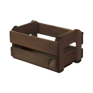 Caixote de Feira Marrom PP Ref. 100047 - Elis Artesanatos