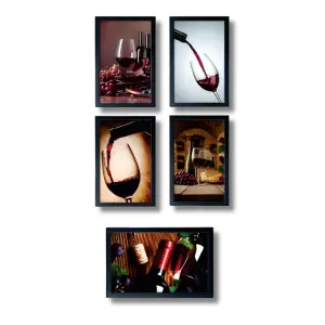 Quadros Vinhos Laqueadas 2cm Medidas 30x40cm Ref. 845
