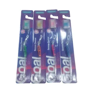 Escova Dental Uso Adulto Com Cerdas Flexiveis C/12 GOAL Ref GL0149 Para Higiene Bucal Diária