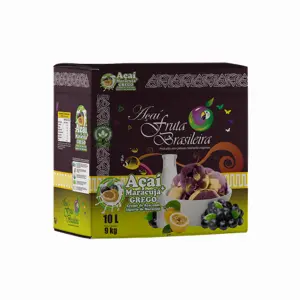 Caixa 10 litros – 9 kg Açaí com Iogurte de Maracujá Fruta Brasileira