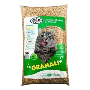 Granali Granulado de Madeira Gatos Roedores Aves 20kg