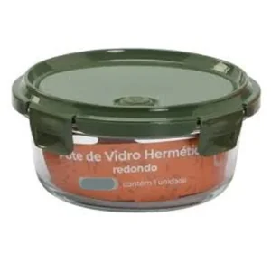 Pote de Vidro Hermético Redondo com Tampa de Silicone 370ML CV-243 ESGOTADO PREÇO SOB CONSULTA