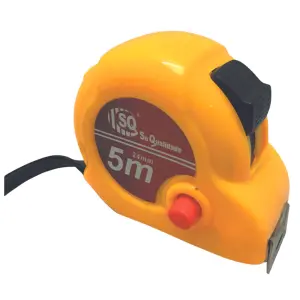 Trena Metrica 5M Ref. SQ2633 SQ Resistente E Precisa Para Medicoes Gerais