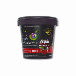 Pote 500 ml – 460 g Açaí Morango C/6 un Fruta Brasileira