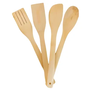 KIT de Utensílios de Bambu Akash Imports CRS-2292 – Sustentável, Durável e Elegante