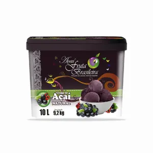 Balde 10 litros – 9,2 kg Açaí Natural Fruta Brasileira