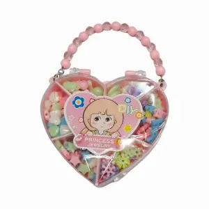 Kit Biju Coração Diy PRECIZA Ref 1183 Brinquedo Infantil Para Montar E Criar Acessórios Artesanais