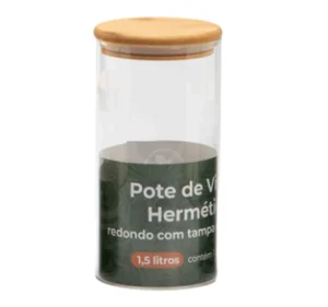 Pote de Vidro Redondo 1.5 L CV-211