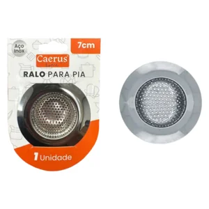 Ralo para Pia 7 cm Akash Imports CRS-2846 Inox Durável e Fácil de Limpar