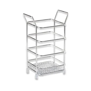 Suporte para Talheres Cromado Linha Cozinha Azzo