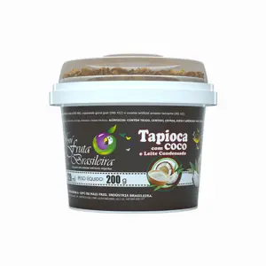 Pote 220 ml – 200 g Creme de Tapioca com Coco e Leite Condensado C/12 un Fruta Brasileira