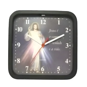 Relógio de Parede Jesus Quadrado - Nativo