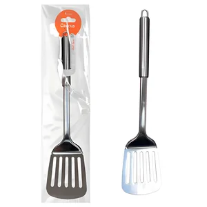 Espátula Vazada Akash Imports CRS-2759 em Aço Inoxidável para Cozinha Profissional