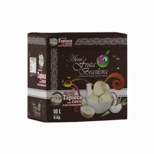 Caixa 10 litros – 8 kg Creme de Tapioca com Coco e Leite Condensado Fruta Brasileira