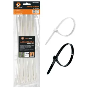 Abraçadeira de Nylon Akash Imports TRY-0081 – Fixa Cabos e Fios com Resistência e Durabilidade