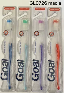 Escova dental para adulto goal gl0726 media pacote com 12un