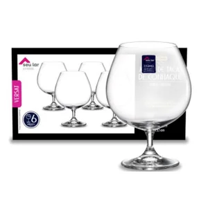 TAÇA CONHAQUE CRISTAL 360ML SEU LAR C/6