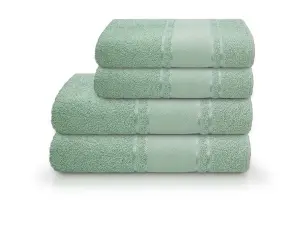 Toalha Pinta E Borda P/Banho 70x140 Verde CAMESA Ref F1338
