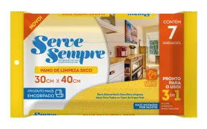 Pano de Limpeza a Seco Serve Sempre C/7 Unidades
