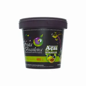Pote 500 ml – 460 g Açaí Maracujá C/6 un Fruta Brasileira