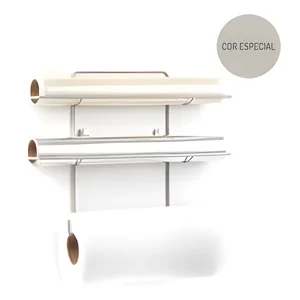 Suporte para Rolos Triplo Níquel Linha Cozinha Azzo