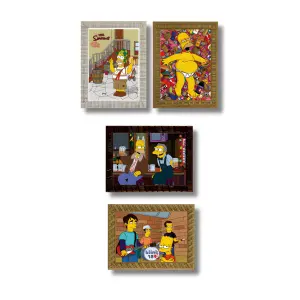 Quadros Simpsons FM 2cm Medidas 30x40cm Ref. 829