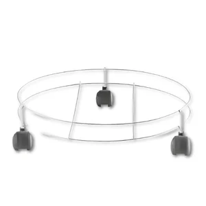 Suporte Para Botijão de Gás e Vaso Preto Linha Organizado Azzo