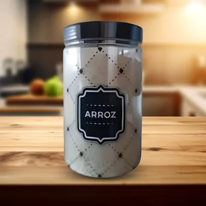Potes de Mantimentos Arroz 1700ml Ref. 5491 - Organização e Praticidade Plásticos Ideal