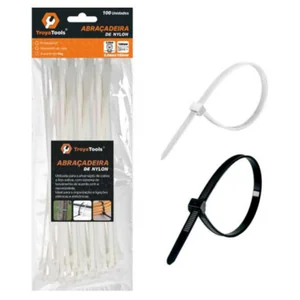 Abraçadeira de Nylon Akash Imports TRY-0066 – Fixa Cabos e Fios com Resistência e Durabilidade